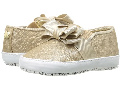 gold michael kors infant shoes|Michael Kors baby girl shoes.